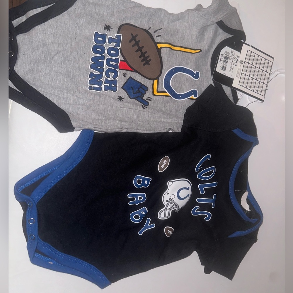 Colts onesies BNWT 6-9M - both in lot